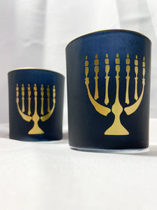 Frosted Glass Menorah Cups (set of 2)