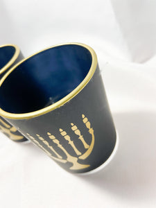 Frosted Glass Menorah Cups (set of 2)